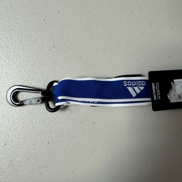 Adidas Interval Lanyard Cobalt White Keychain Key ID Badge Holder Sports Card - Picture 5 of 10